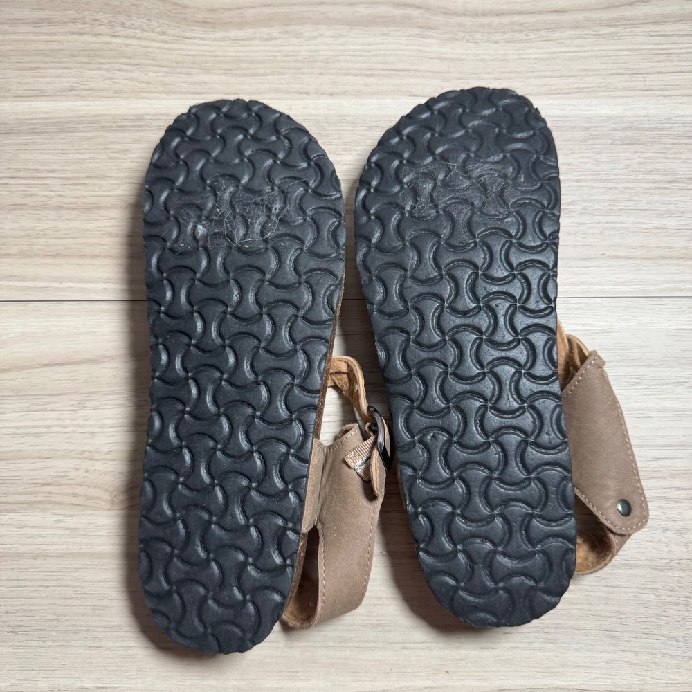 Outwoods Women's Tan Braided Thong Cork‎ Footbed Sandals Size 9 Beach Vacation - Picture 3 of 7